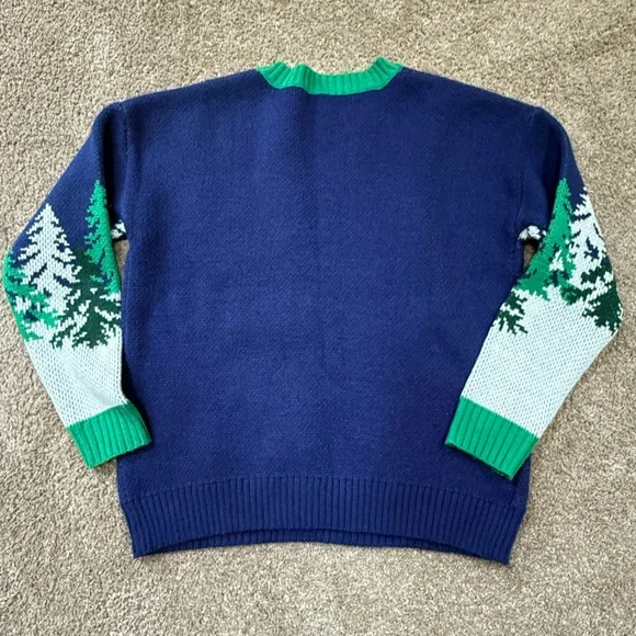 Women’s 33 Degrees Blue Skier Ugly Sweater - Picture 6 of 6